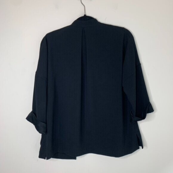 Babaton Aritzia Black Oversized Blazer Kimono Open front Unstructured Size XS - Picture 14 of 14